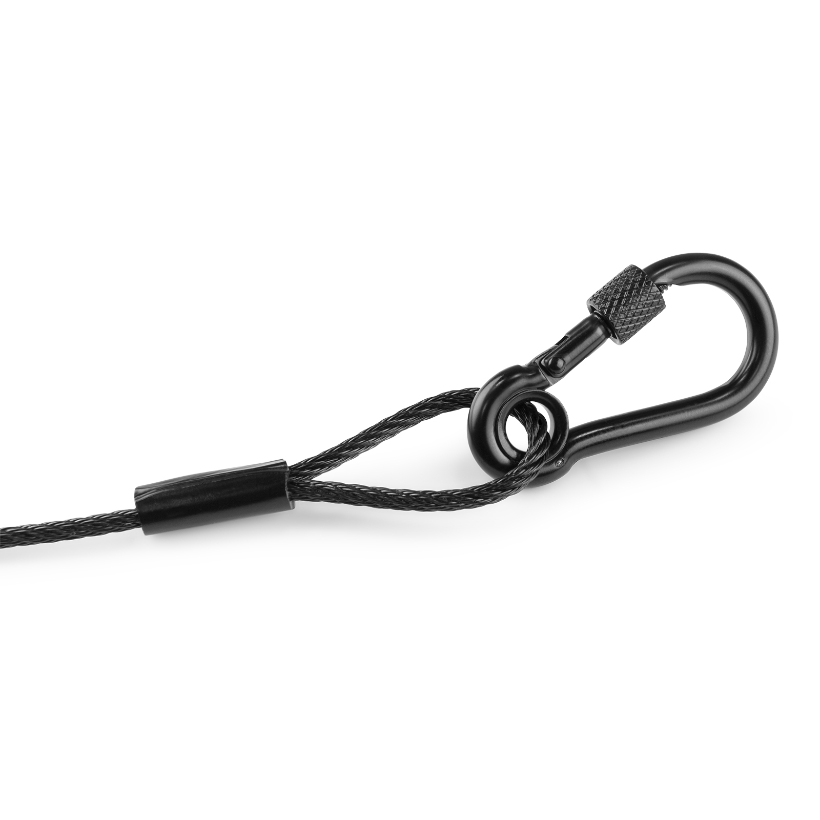 SAF75 Safety Cable 75cm x 3mm 30kg Black - beamZ